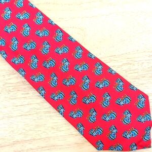 Olimpo Red and Blue Silk *PRINT* Tie